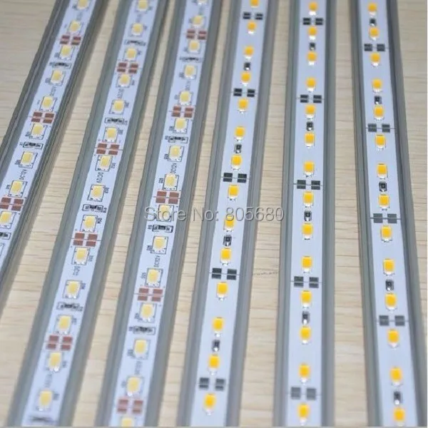 

Wholesale 50pcs DC12V 18W 72pcs 5630 rigid led strip include housing and pc cover