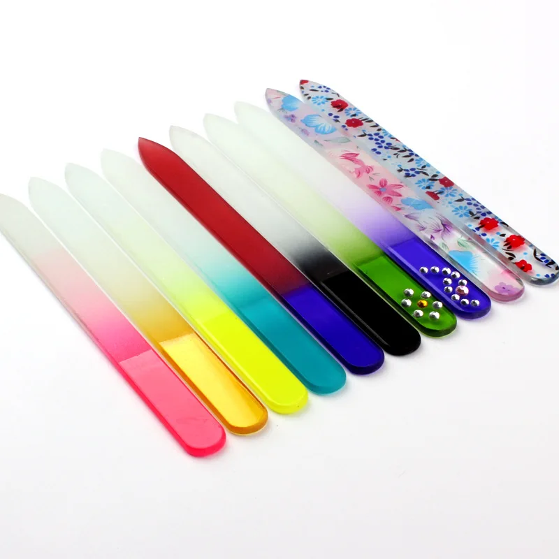15pcs/lot Professional Glass Buffer Durable Crystal Nail Art File Sanding Buffers Assorted Manicure Beauty Device Tools | Красота и