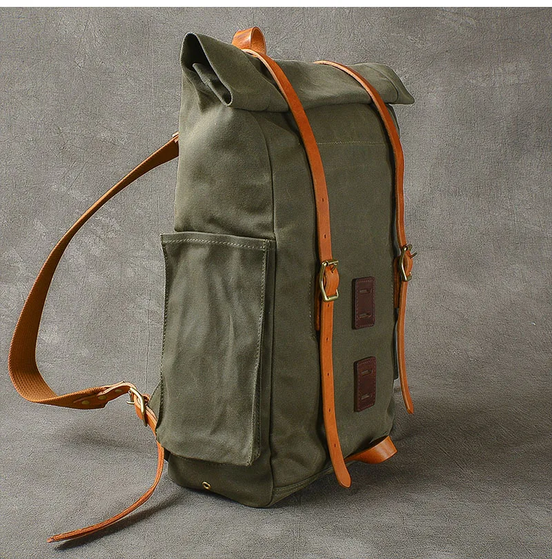 Grande capacidade mochila de viagem da lona