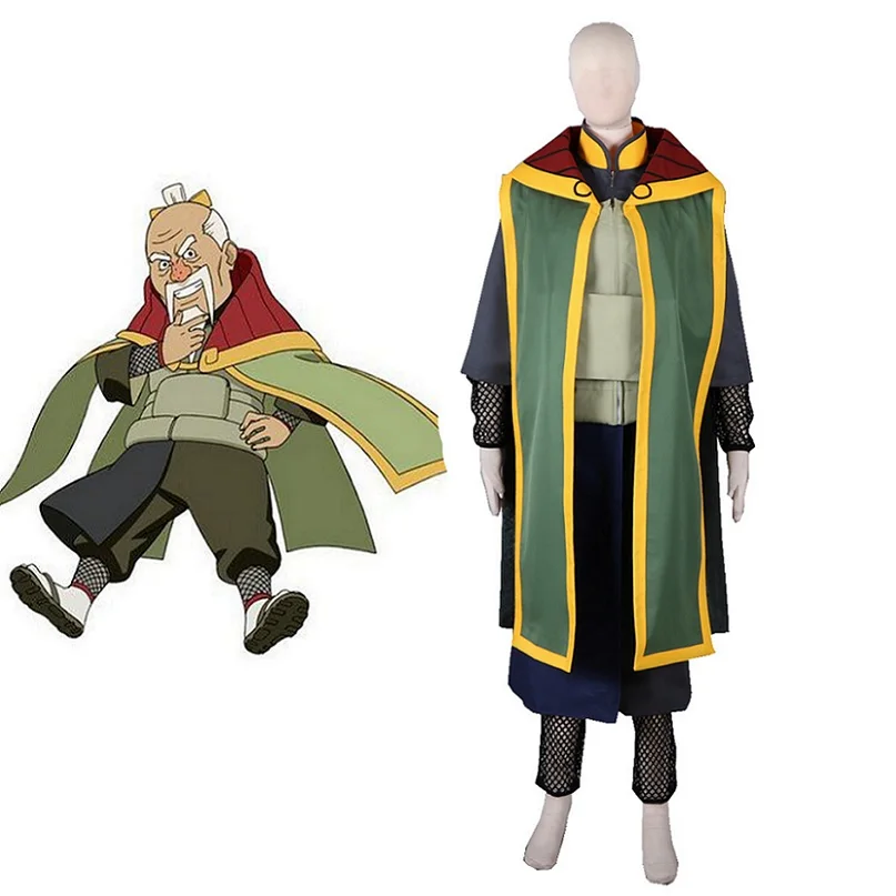 

High-Q Unisex Anime Cos NARUTO Onoki Ohnoki Cosplay Costume Sets
