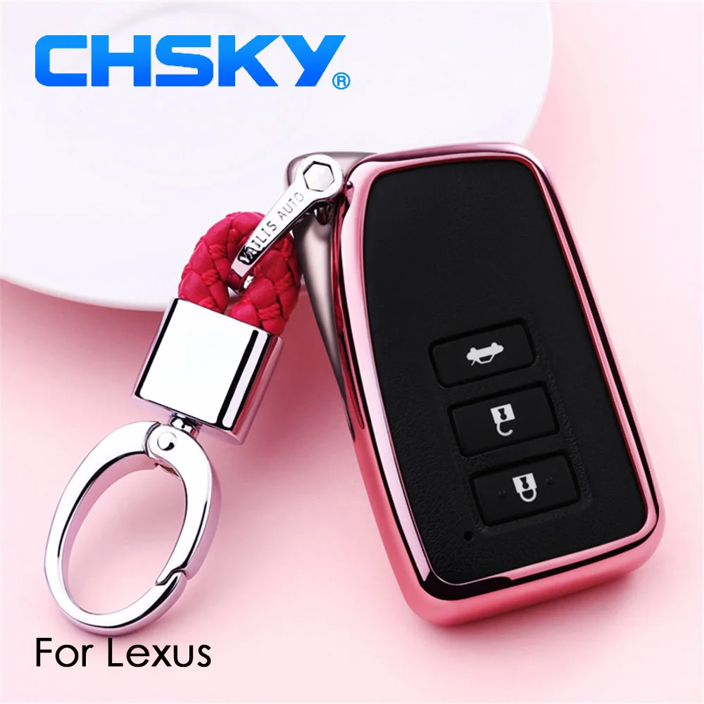 CHSKY автомобильный Стайлинг TPU чехол для ключей оболочка авто брелок Lexus NX GS RX IS ES GX