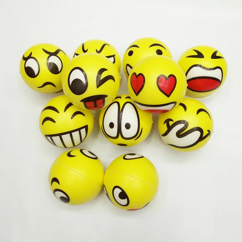 

SUEF emoji smiley face pressure balls novelty squeeze toy smiley face sponges suitable for children and adults to use as party@5