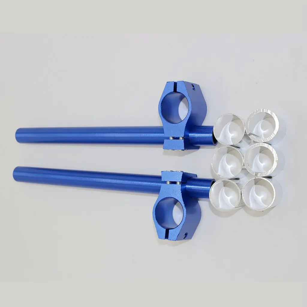 CNC Motorbike Handlebars Adjustable Clip On Fork Cafe Racer 25,29,30mm CNC Machined From T6061-T6 Billet Aluminum