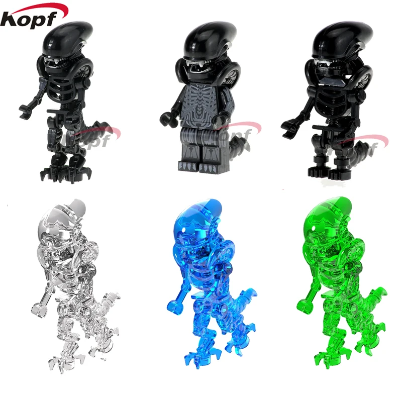 

Single Sale Super Heroes One-Eyed Alien Halloween Upgraded Version Building Blocks Best Collection Bricks For Children Gift Toys