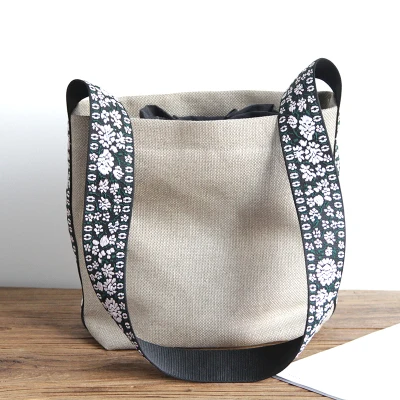 AETOO новая сумка через плечо Корейская версия дикого холста хлопок и лен искусство маленькая свежая повседневная женская сумка - Цвет: 2