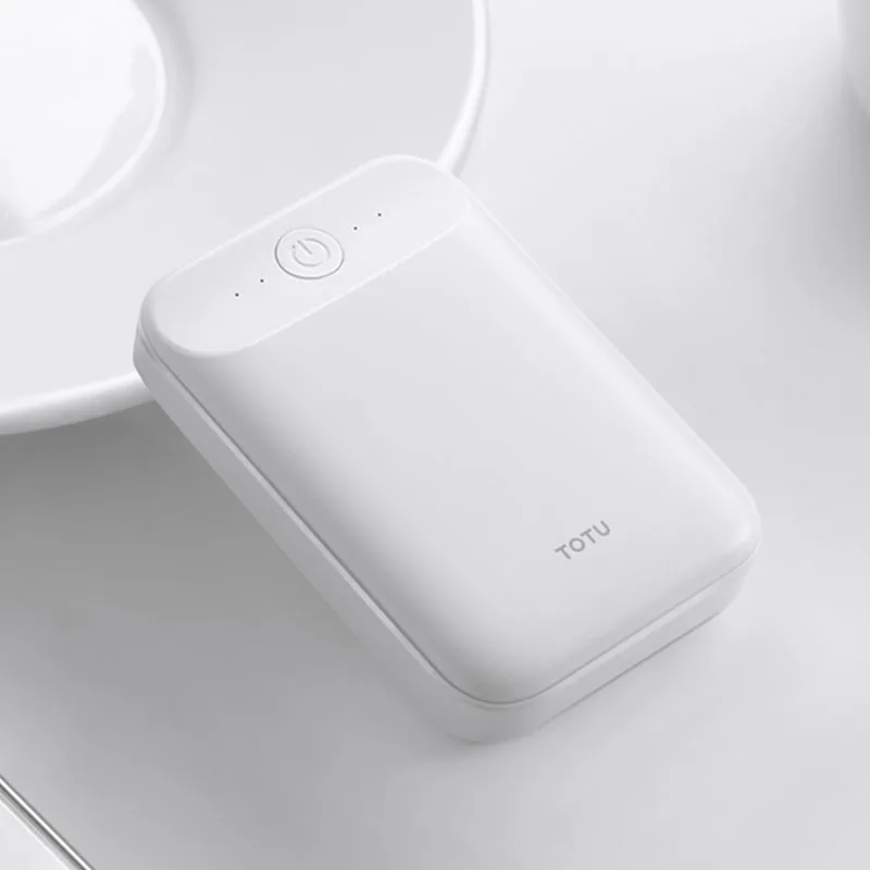 TOTU 10000 mah банк питания для iPhone Xs Xiaomi Poverbank внешний портативный аккумулятор быстрая зарядка двойной USB мобильный Банк питания - Цвет: White