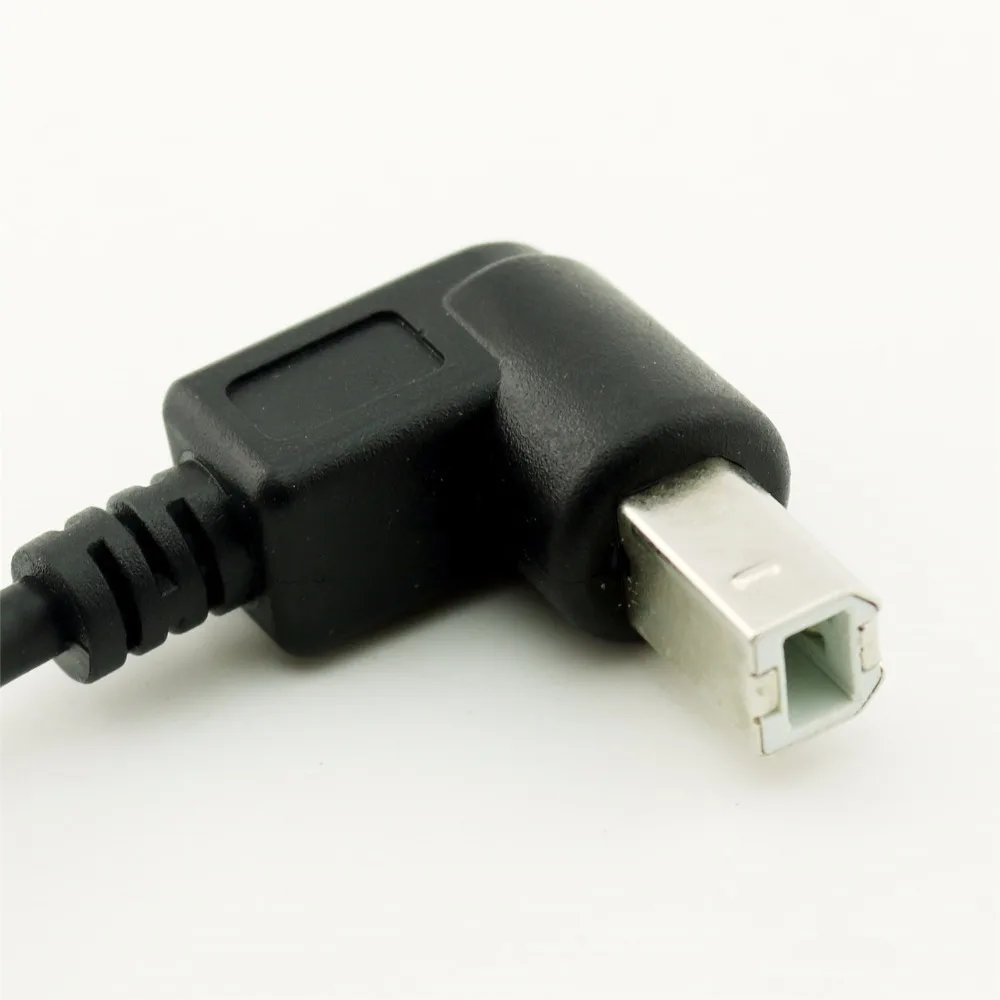1 шт. штекер USB 2 0 А на B под углом 90 градусов адаптер для принтера сканера шнур 25