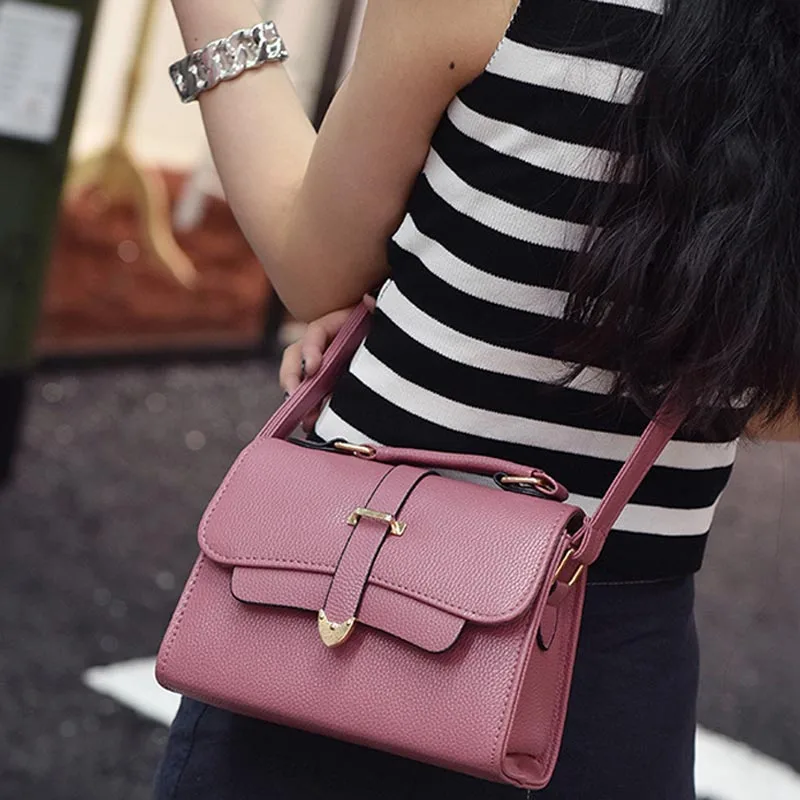 

Women Shoulder Bag PU Leather Satchel Handbag Lady Girl Messenger Crossbody Bags BS88