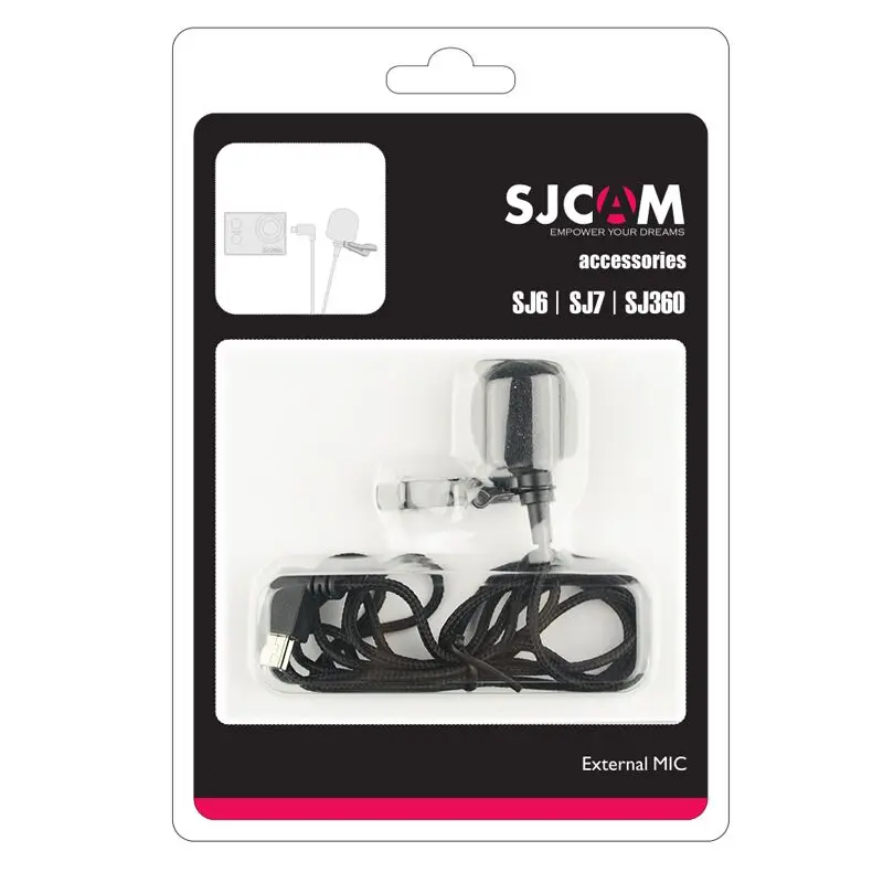 Оригинальные аксессуары для SJCAM внешний микрофон Микрофон SJ6 LEGEND /SJ7 Star /SJ360