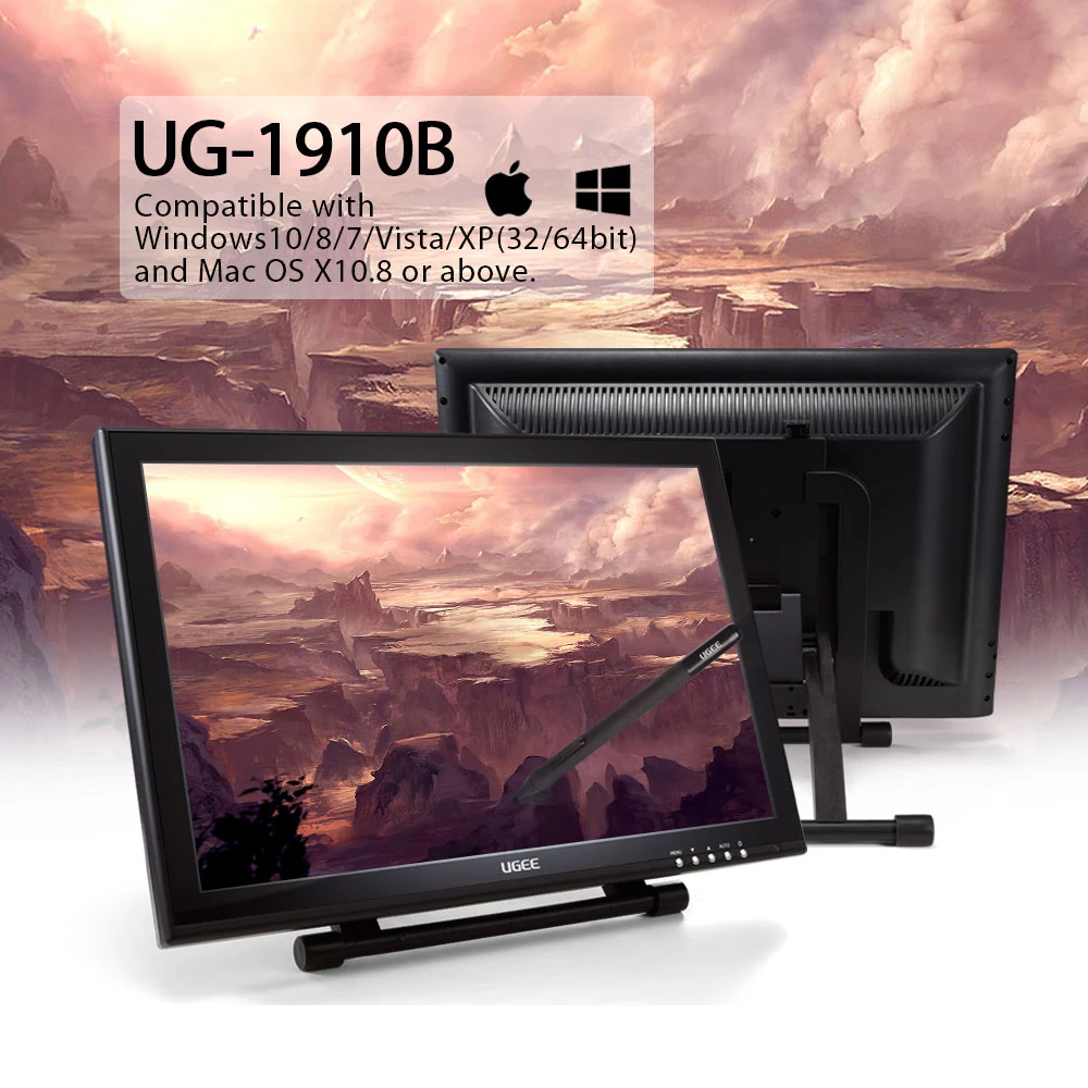 Ugee 1910b setup