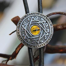 Дизайнер bolotie нержавеющая сталь 12 Созвездие смолы глаз Боло галстук для мужчин личность шеи галстук модный аксессуар