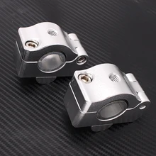 1 пара ЧПУ Алюминий мотоцикла Dirt Pit Bike руль жир переходник для руля крепление на руль велосипеда(стоячий зажим 7/" до 1 1/8 22 мм до 28 мм