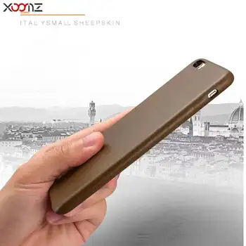 

XOOMZ For Apple iPhone 7 Case Luxury Cute Hard Thin Genuine Leather Slim Armor Protective Shockproof Back phone Case Cover Shell