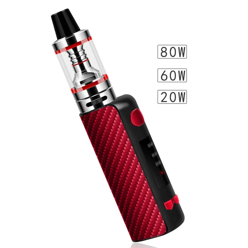 Новый vape электронная сигарета mod дым ручка кальян мини 80 Вт Starter Kit 510 металлический корпус 2,5 мл vaporizador электронных сигарет вейпер