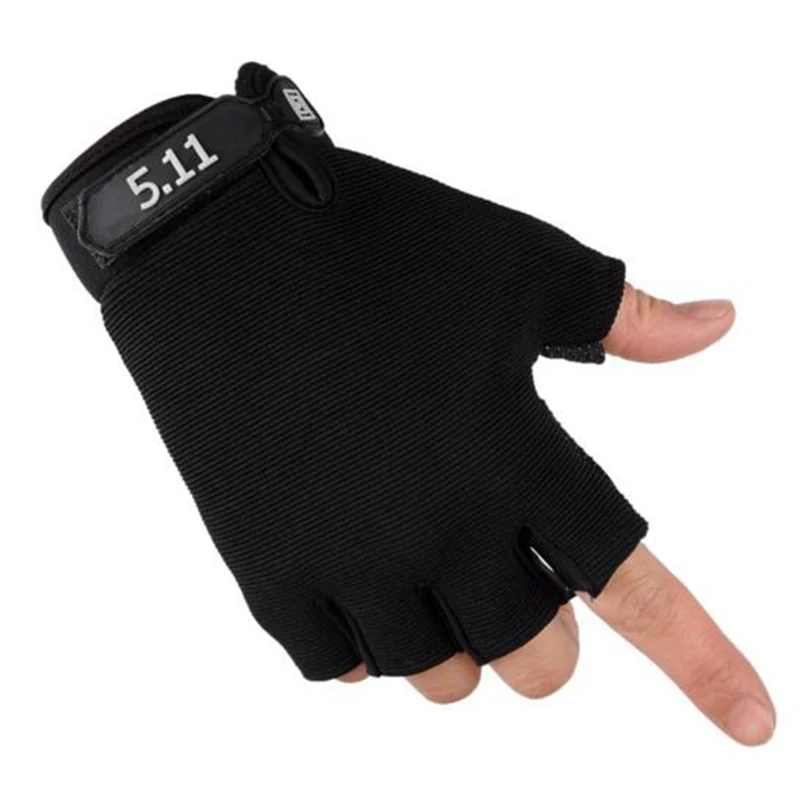 Cool Men's Punk Style 1Pair Male Fingerless Gloves For Exercise