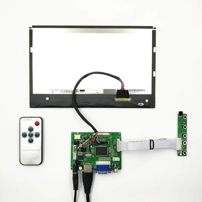 ЖК дисплей плате контроллера Поддержка HDMI + VGA 2AV драйвер 10 1 дюймов комплекты с
