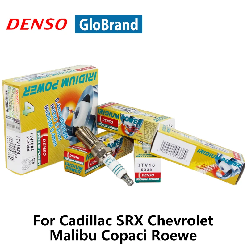 Автомобильная свеча зажигания DENSO для Cadillac SRX Chevrolet Malibu Copaci Roewe ITV16 Iridium|plug for car|plug