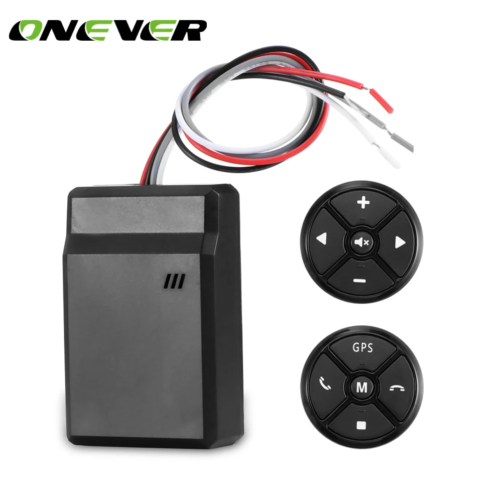 

Onever Car steering wheel button remote control for car DVD multimedia player Bluetooth wireless Universal remote control