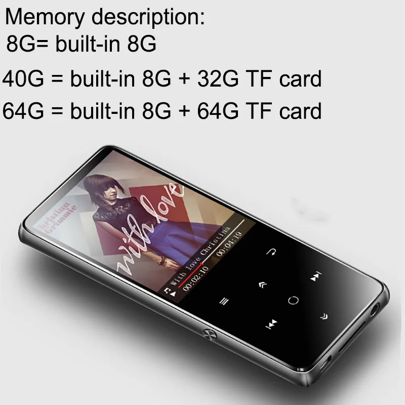 Оригинальный MP3 плеер benjie k11 bluetooth Hi Fi 8 ГБ портативный мини аудио без потерь fm