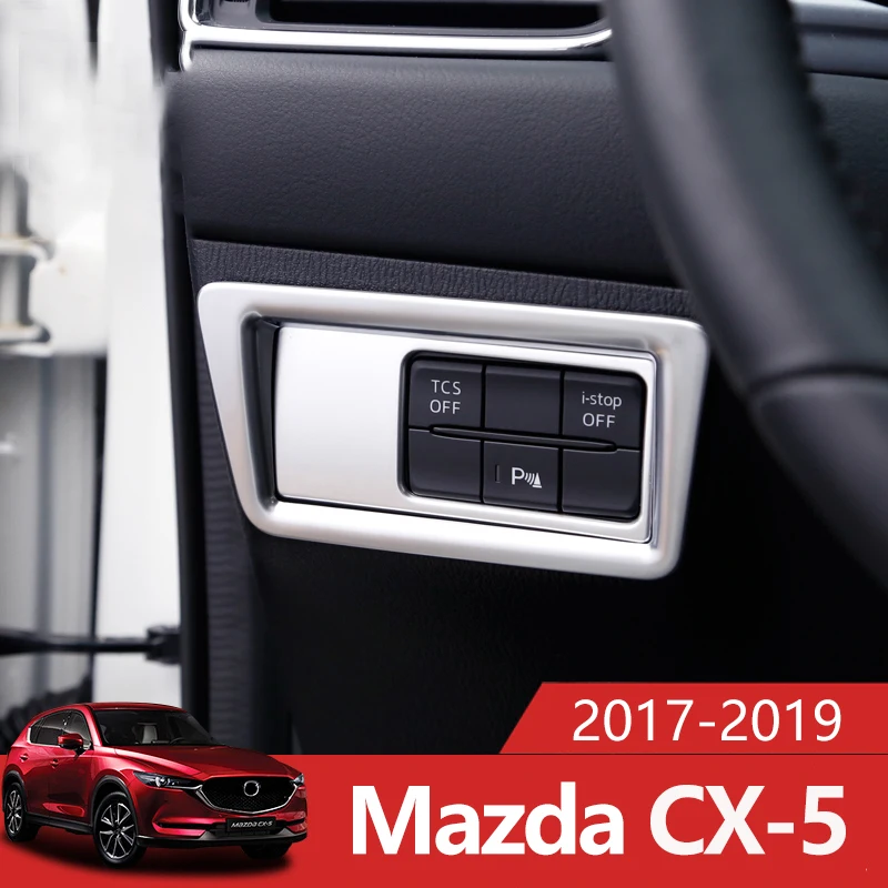 

Car Headlight Switch Sequin Headlight Adjust Cover Trim Interior Mouldings For MAZDA CX-5 CX5 CX 5 2017 2018 2019 Accessories