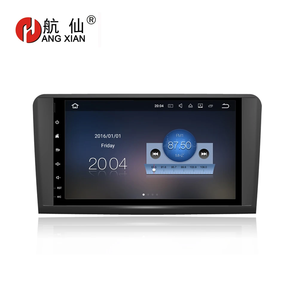 Bway " Автомагнитола для BENZ ML164 четырехъядерный Android 7,0 автомобильный dvd-плеер с 1G ram, 16G rom