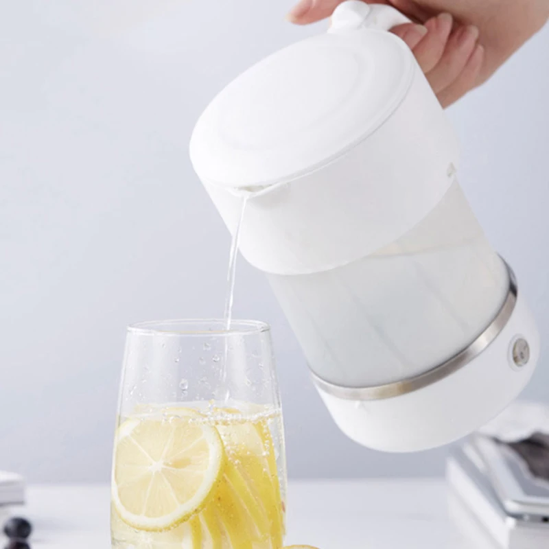 

500ML Portable Folding Electric Kettle Household Mini Water Boiler Kettle Bottle Silicone Heating Kettle for Travel