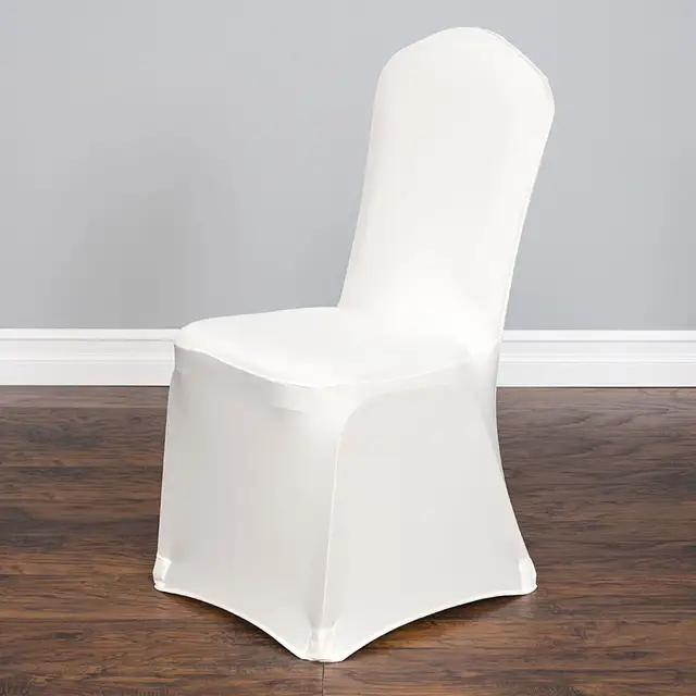 White Black Wedding Decoration Spandex Chair Cover Birthday Party
