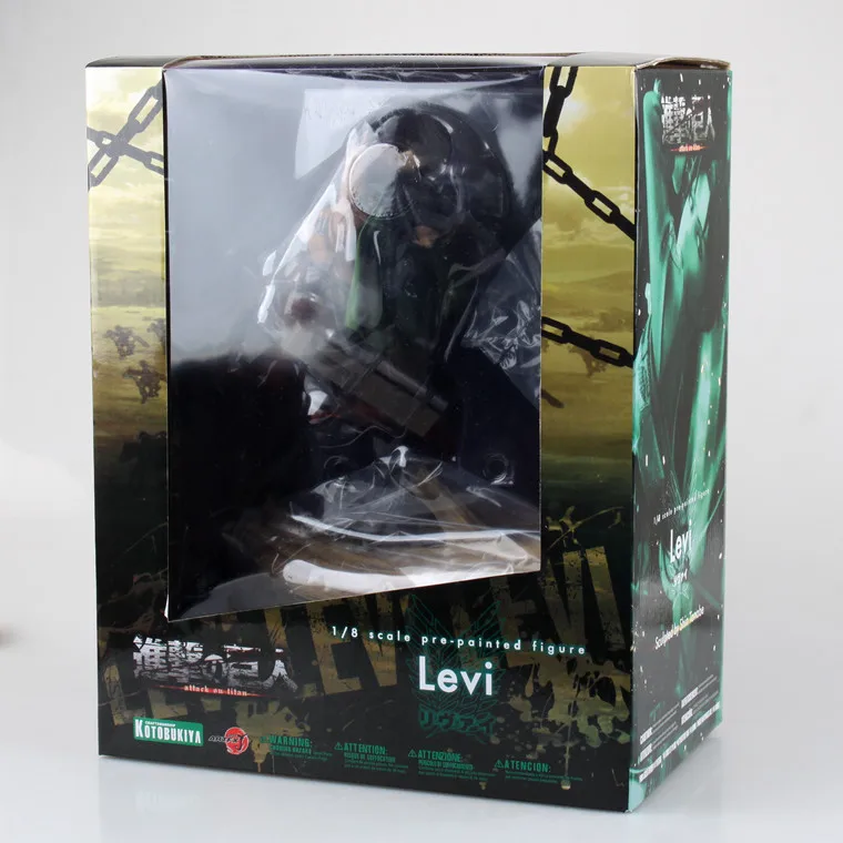 Аниме атака на Титанов Kotobukiya Levi Ackerman ПВХ фигурка модель игрушки