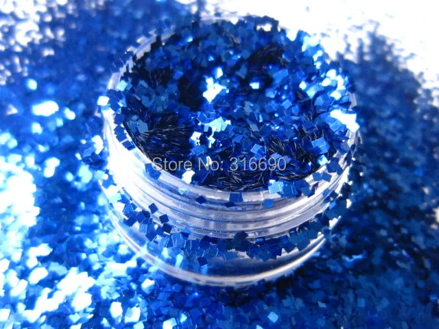 Темно-синий 1 мм квадратный устойчив к растворителям блеск лак с блеском для ногтей