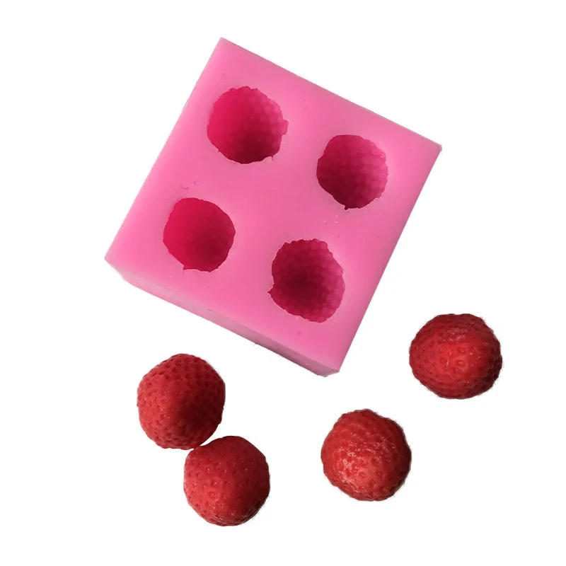 

Korean aromatherapy candles wax Strawberry mounted mold food grade silicone mold