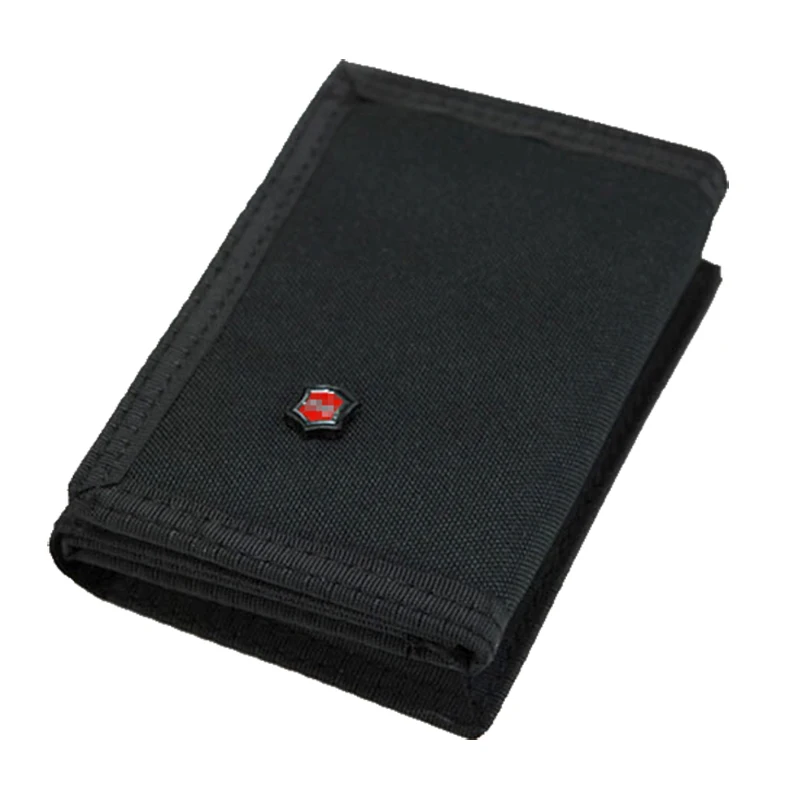 Kratka večnamenska moška platna študentska denarnica zadrga kratek čarobni 3 zložljivi moški torbica 2 barve 11,5 * 8cm X103