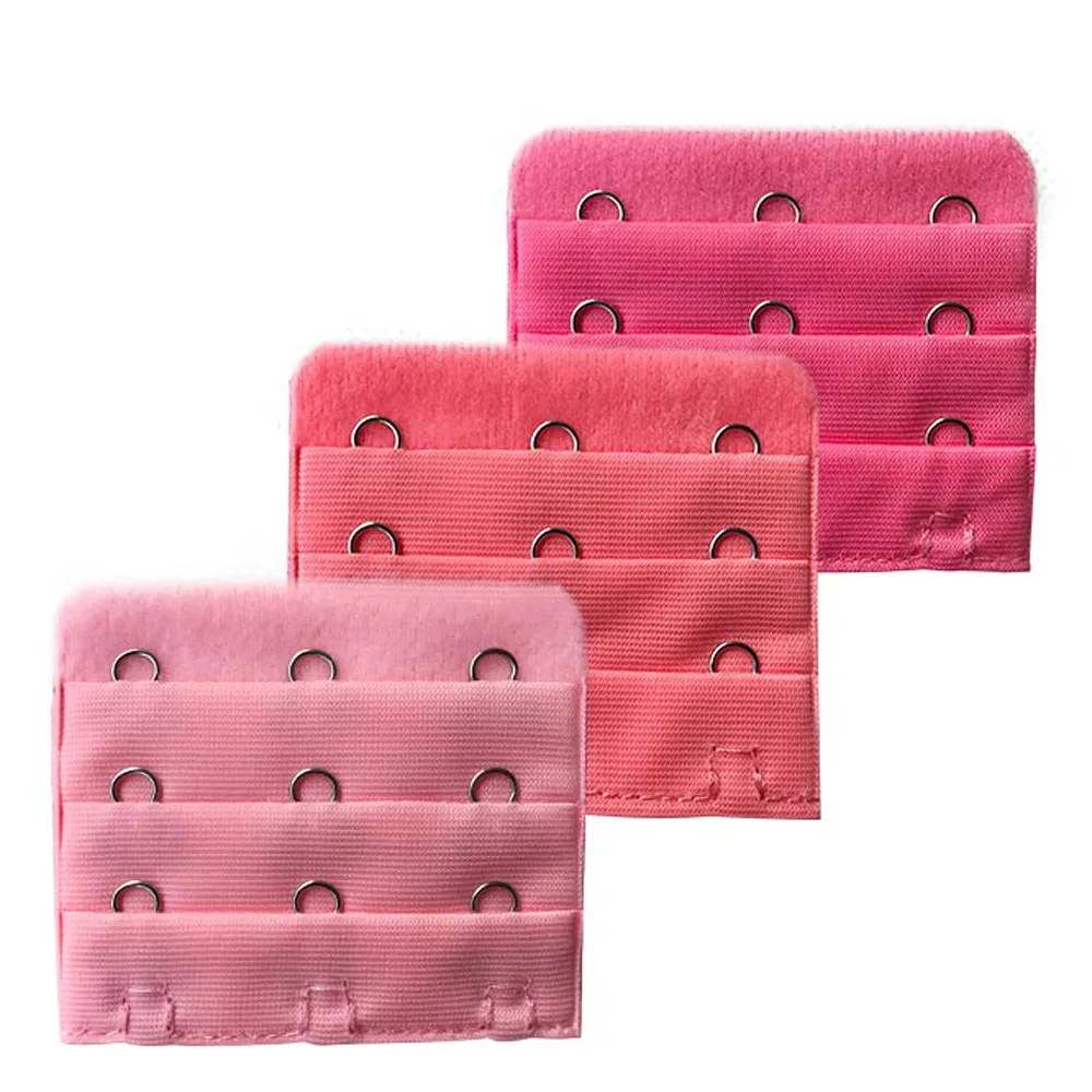 

La MaxPa Bra Strap Buckle Extension 3PCS/set 3 Rows 3 Hooks Clasp Straps Bra Extender Sewing Tool Intimates Accessories k243-3