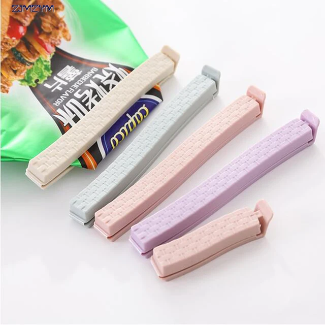 New 4pcs Set Food Snack Storage Seal Sealing Bag Clips Sealer Clamp New 4pcs Set Food Snack Storage Seal Sealing Bag Clips Sealer Clamp Plastic Keeping