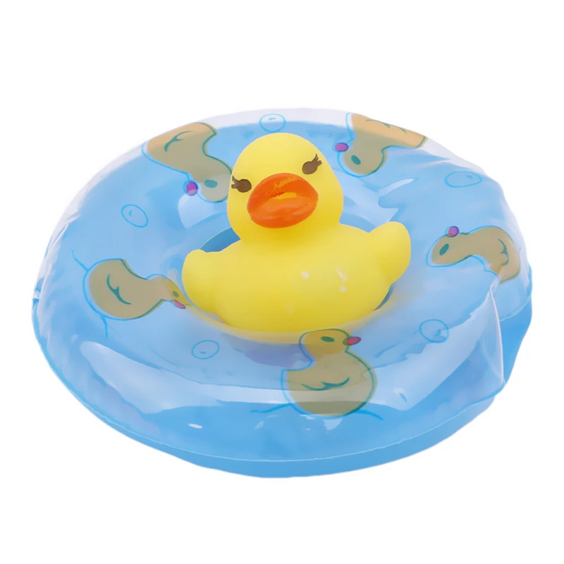 Детские водяные игрушки плавающая Желтая резиновая утка Ducky детская Ванна