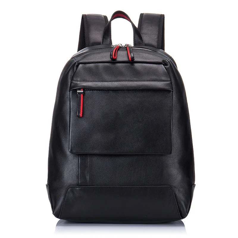 

Cowhide Men's Backpacks European and American Fashion Trends Schoolbags Leisure Travel Computer Backpack New Brand High Quality