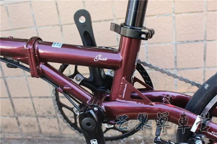 Perfect Fnhon CR-MO Steel Folding Bike 16" Minivelo Mini velo Bike Urban Commuter Bicycle overall bike V Brake 9 Speed 7 Perfect Fnhon CR-MO Steel Folding Bike 16" Minivelo Mini velo Bike Urban Commuter Bicycle overall bike V Brake 9 Speed 7