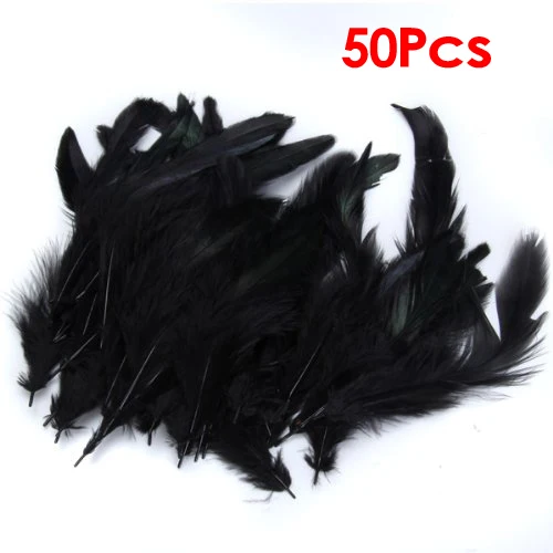 

LHBL A bar 50 mounted black feather length 10-18cm
