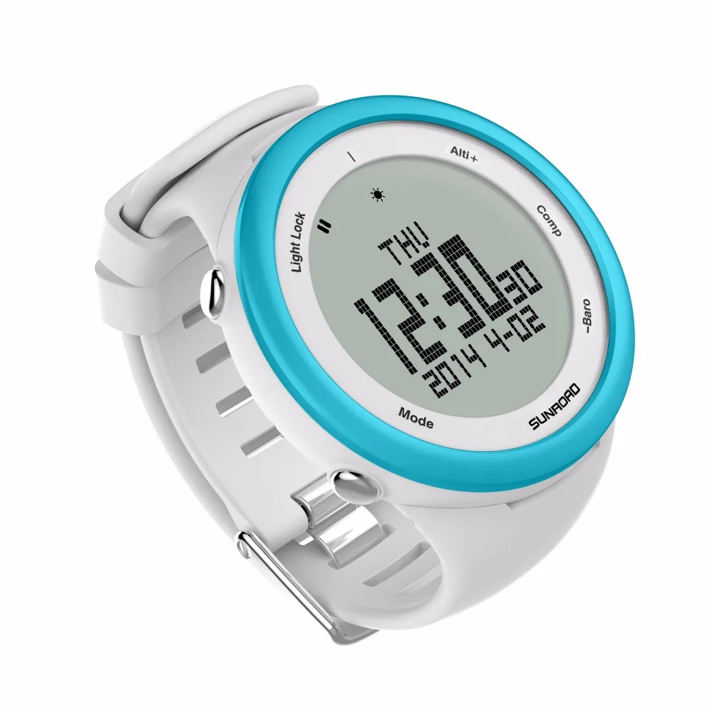 SUNROAD FR852A Digital Smart Sports Men Watch -5TM Waterproof Outdoor Altimeter Compass EL Backlight Watch(Blue)