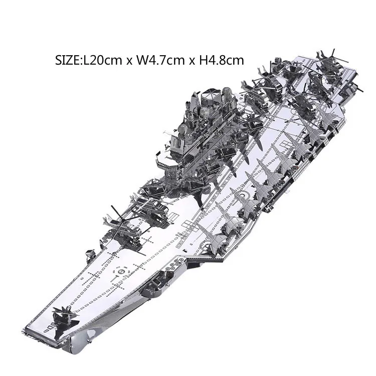 

Model Kit 3D Puzzle Metal Plan Liaoning Aircraft CV-16 Carrier Model DIY 3D Laser Cut Assembling Metal Puzzle Toys Jigsaw
