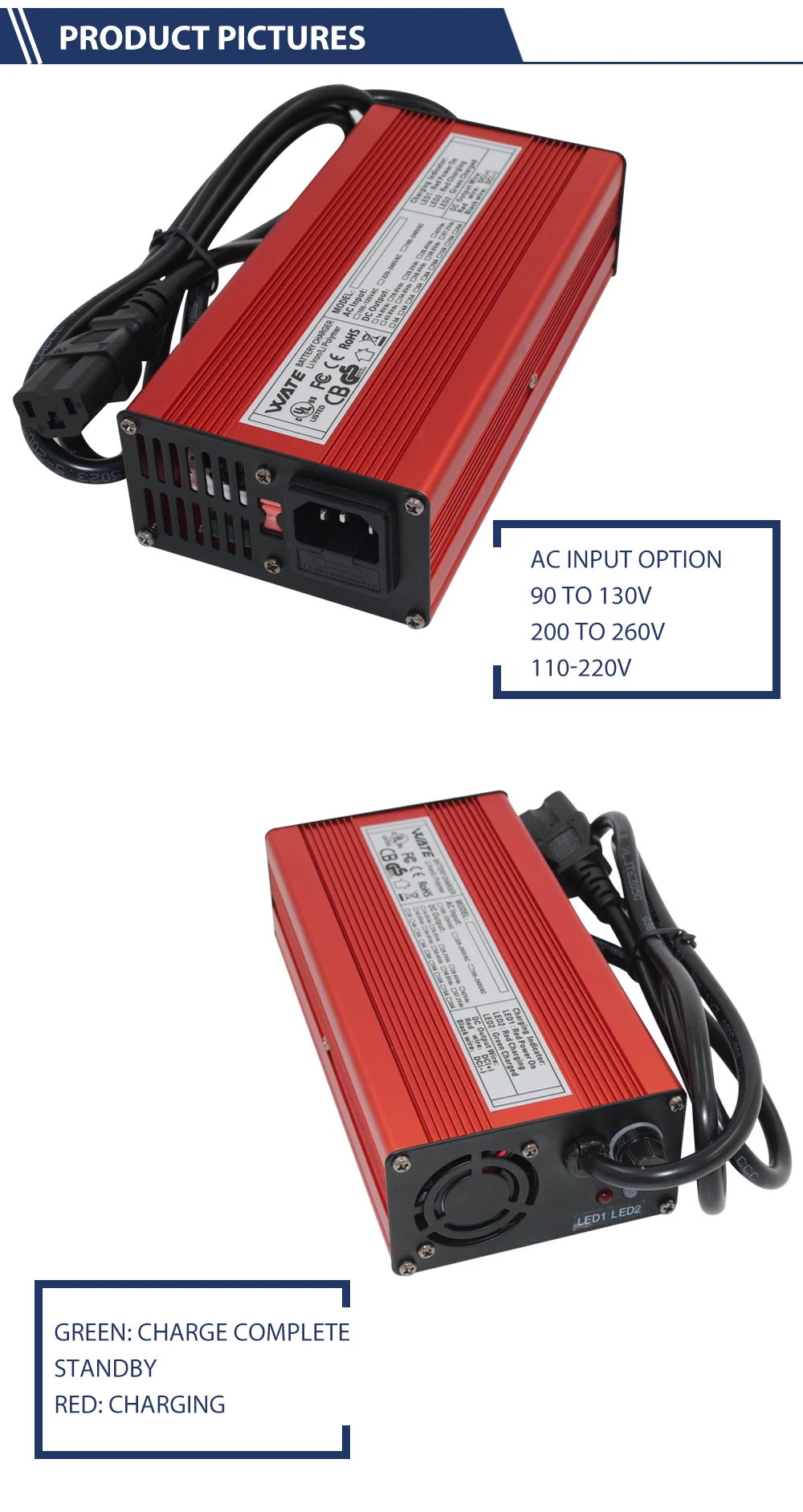 14.6 V Carregador de Bateria Inteligente Carregador