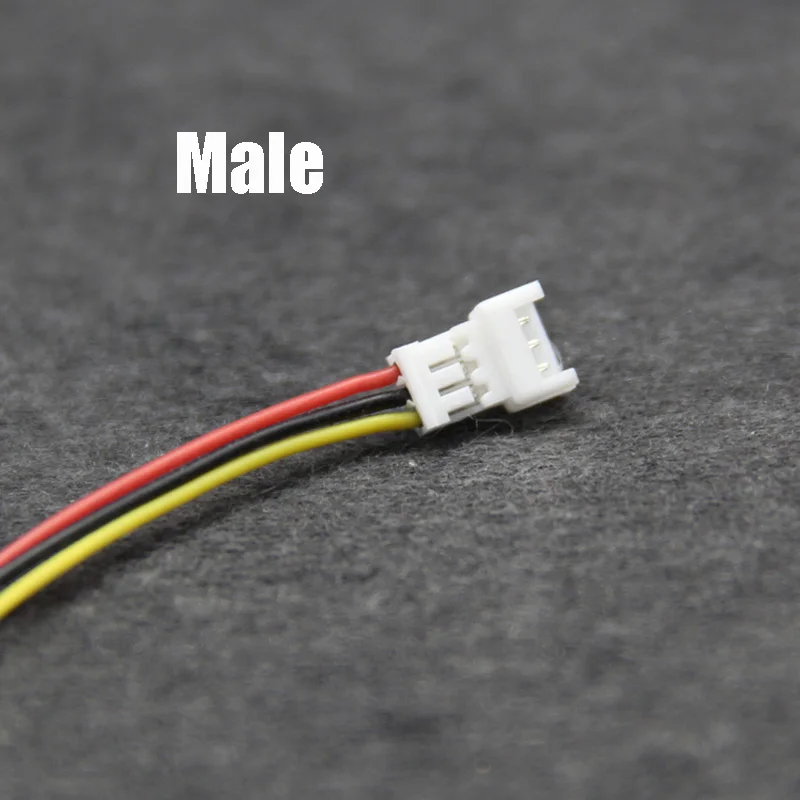 

10PCS FPV Camera Connection Cable Ph1.25 1.25 Pitch Line 3P Male and Female Plug-in Soft Silicone Wire for RC Drone FPV Parts