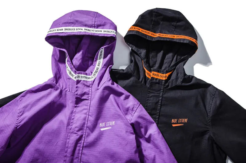 Front Pocket Half Zip Hooded Windbreaker Jacket 4