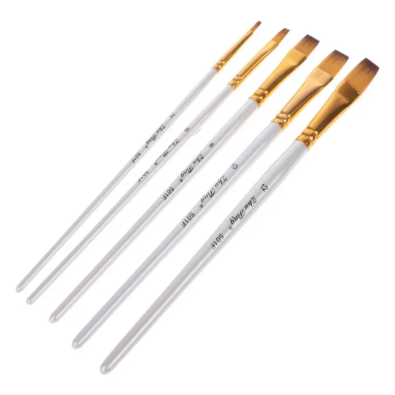 5pcs Professional Painting Brushes Set Acrylic Oil Watercolor Paint Brush Drawing Tool Art Supplies Nov-26A