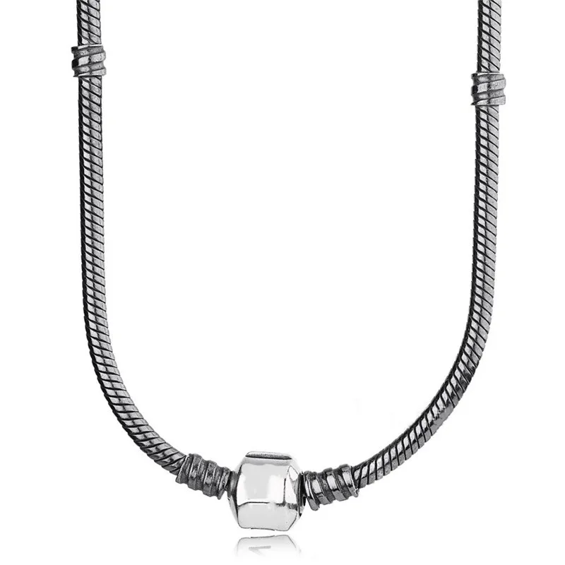 

2018 Classic Pandora Signature Moments Necklace 925 Silver Original For Women Wedding Birthday Party Gift Fine Europe Jewelry