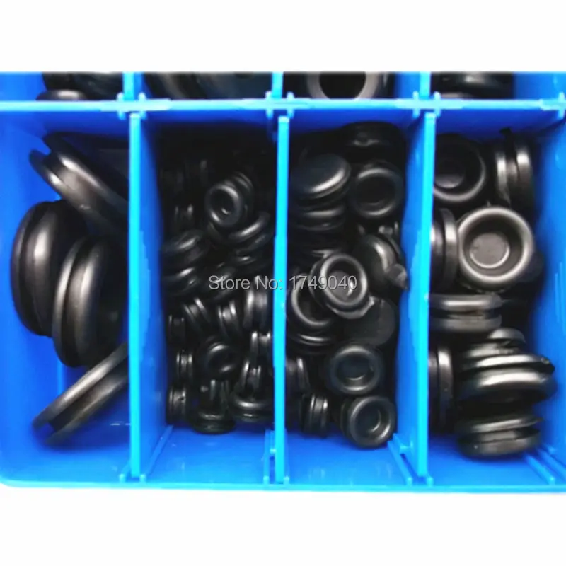 New 250pcs Rubber Grommet Hole Plug Electrical Wire Wiring Fastener Sealing Gasket Assortment Kit Contains 18 Sizes For Home Use (3)