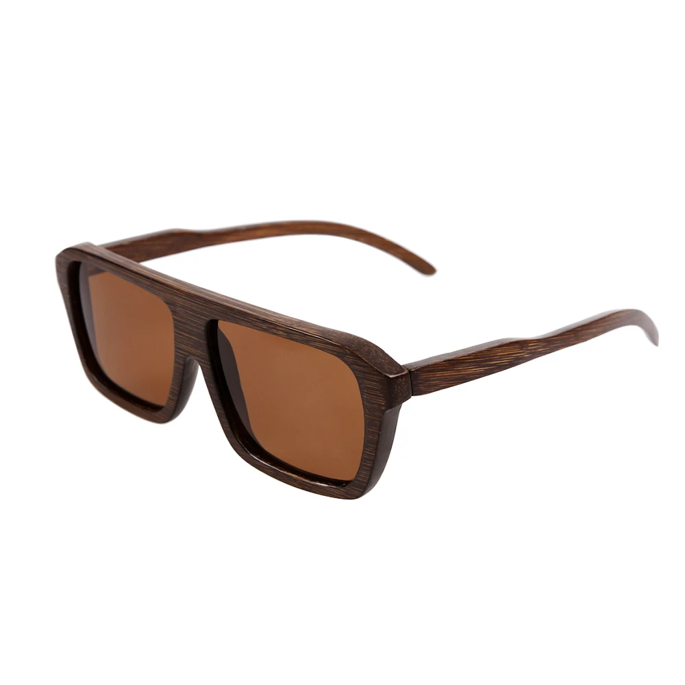 BerWer Горячая Бамбуковые солнцезащитные очки поляризационные солнцезащитные очки деревянные солнцезащитные очки Смешанные цвета принимаем дропшиппинг - Цвет линз: brown lens