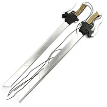 Оружие/меч вдохновлен атакой Титанов Mikasa Ackermann Аниме Косплей Аксессуары меч/оружие серебро дерево женский