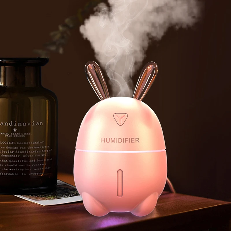 

Ultrasonic Air Humidifier Aroma Essential Oil Diffuser for Home Car USB Fogger Mist Maker with LED Night Lamp JS-01