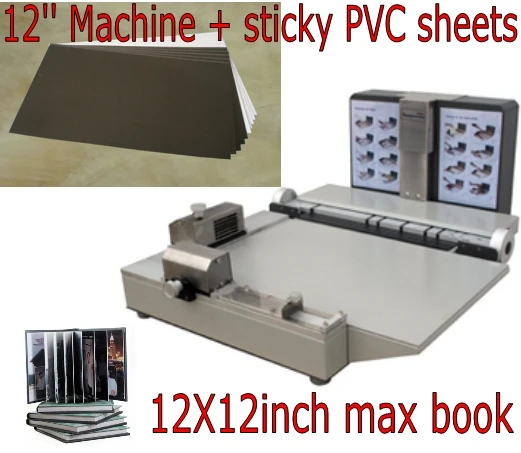 12x12 بوصة الصورة كتاب صانع المركب فلوش جبل ألبوم ماكينة تجليد + لوازم PVC مثبت 400 قطعة حزمة 12x12 بوصة الصورة كتاب صانع المركب فلوش جبل ألبوم ماكينة تجليد + لوازم PVC مثبت 400 قطعة حزمة