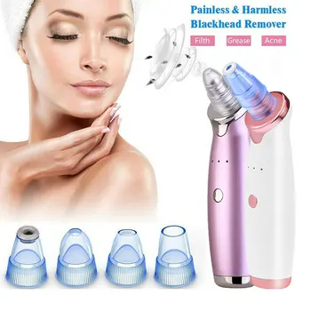 

Electric Dermabrasion Vacuum Suction Blackhead Remover With 5 Probes Acne Pimple Deep Clean Peeling Skin Care Facial Machine